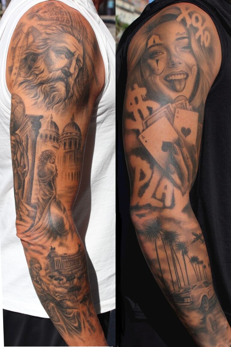 tatouages réalistes cicatrisés